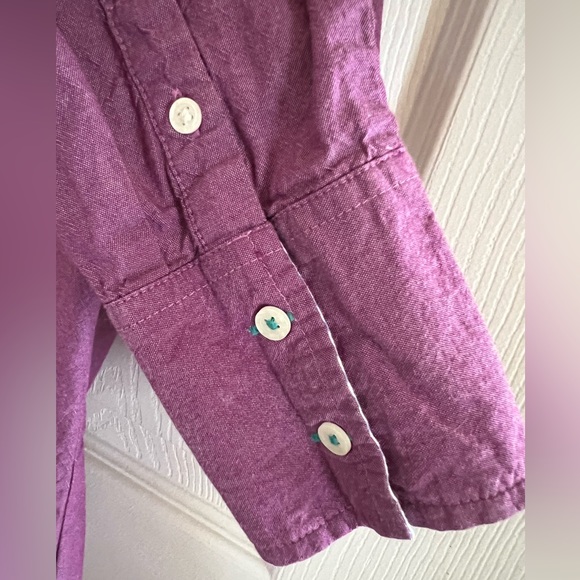 Tommy Hilfiger Plum Colored Women's Button Down (size sm) - Picture 4 of 7